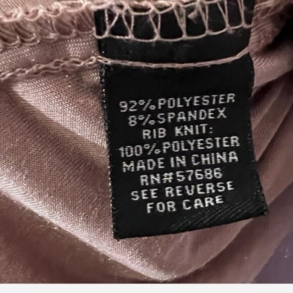 New Look Jacket Crushed Velvet Zip Up Womens Size 2X Mauve/Pink Contrasting Trim - Picture 5 of 5